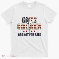Gods Children Are Not For Sale Cross Usa T-Shirt thumb 0