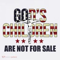 Gods Children Are Not For Sale Cross Usa T-Shirt thumb 7