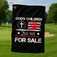 Gods Children Are Not For Sale No More Missing Sisters MMIW Golf Towel thumb 1