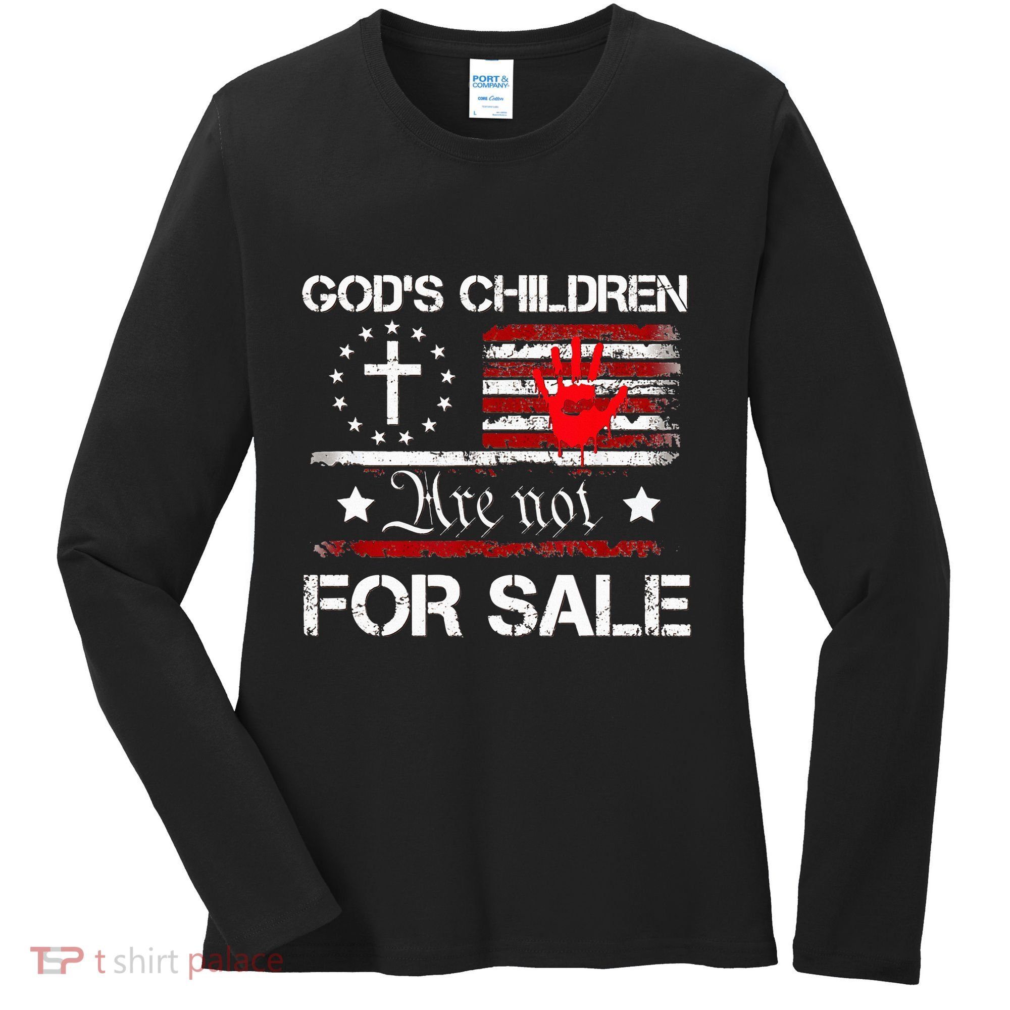 Gods Children Are Not For Sale No More Missing Sisters MMIW Women's Long Sleeve Shirt