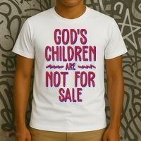 Gods Children Are Not For Sale Awareness T-Shirt thumb 3