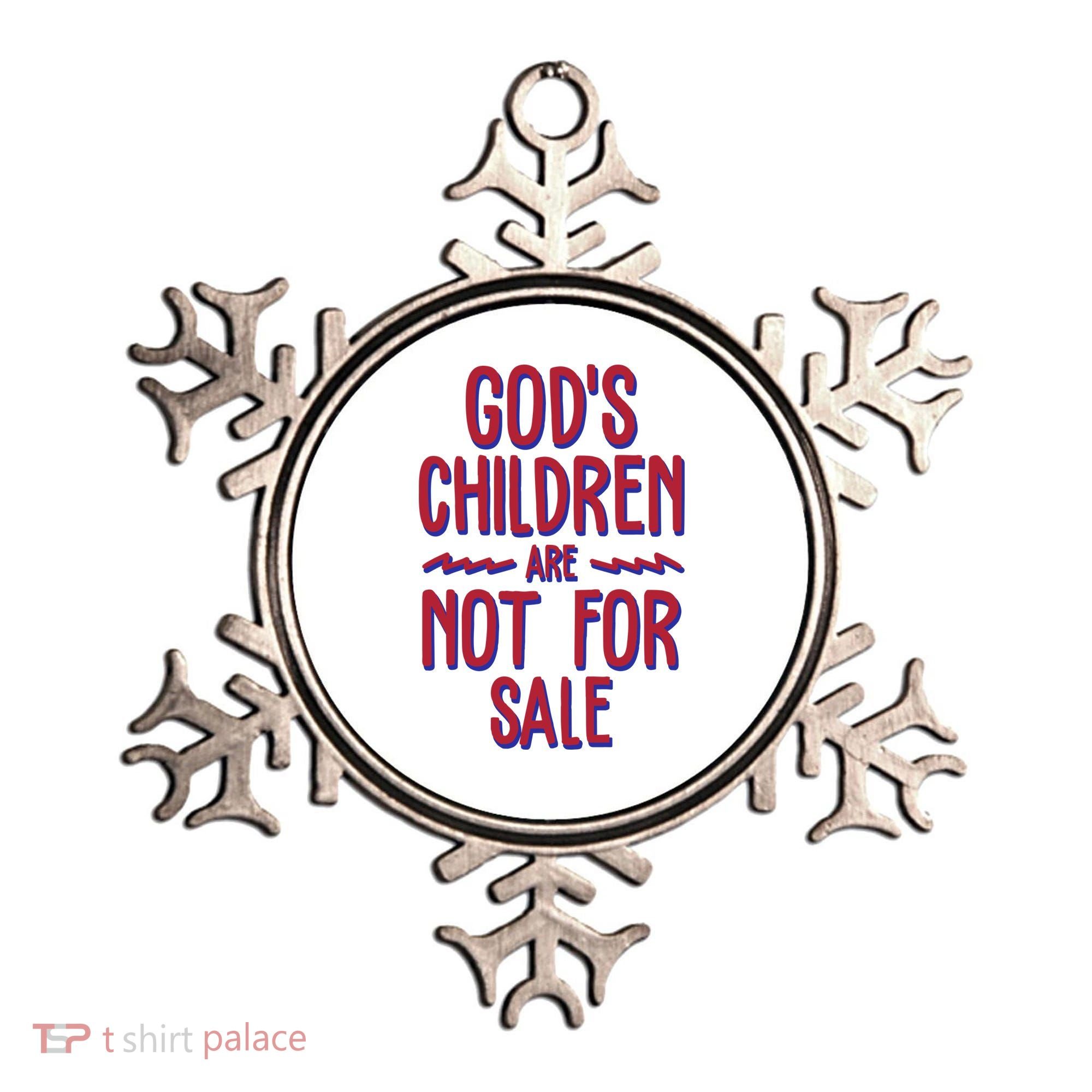 Gods Children Are Not For Sale Awareness Ornament