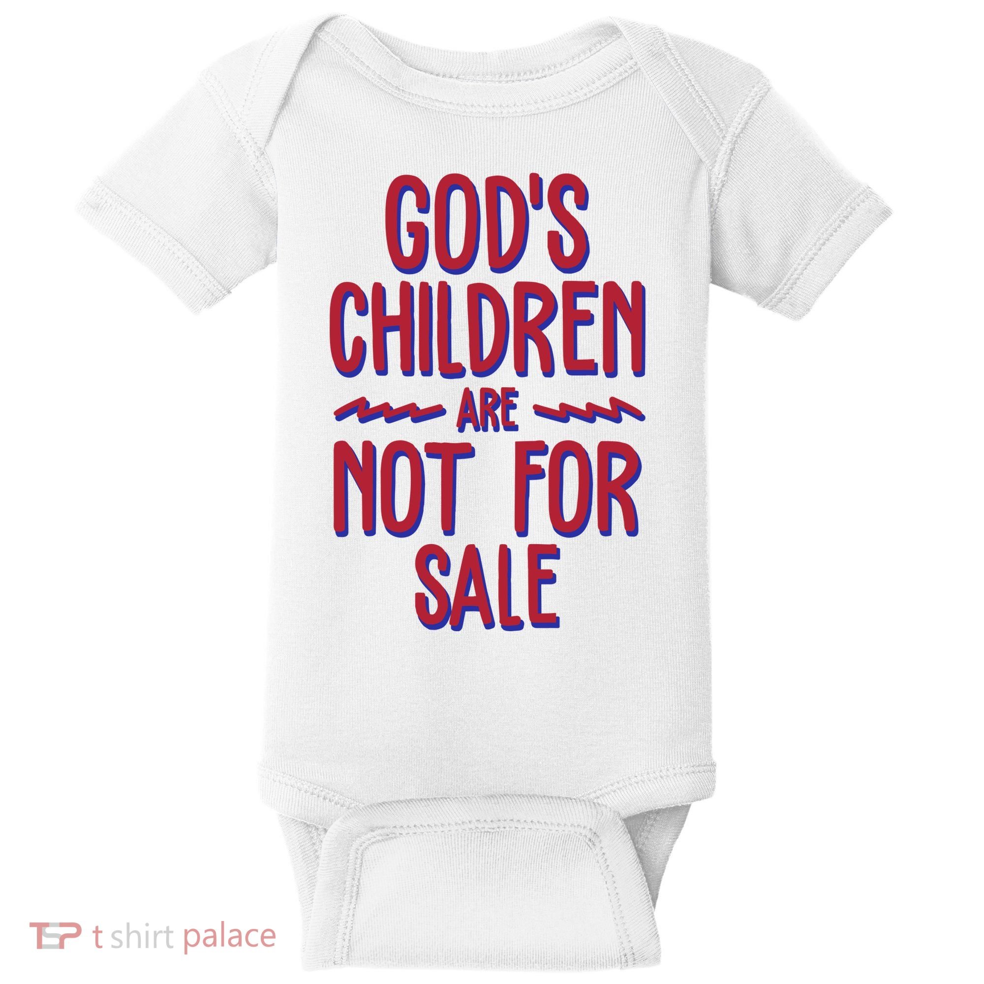 Gods Children Are Not For Sale Awareness Baby Bodysuit