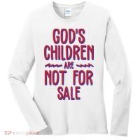 Gods Children Are Not For Sale Awareness Women's Long Sleeve Shirt thumb 0