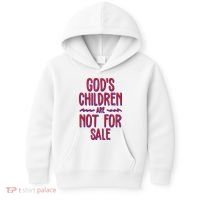 Gods Children Are Not For Sale Awareness Kids Hoodie thumb 0