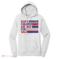 Gods Children Are Not For Sale USA Awareness Women's Hoodie thumb 0