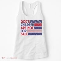 Gods Children Are Not For Sale USA Awareness Women's Tank Top thumb 0