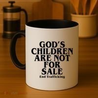 Gods Children Are Not For Sale End Trafficking Coffee Mug thumb 4