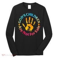 Gods Children Are Not For Sale Hand Prints Long Sleeve Shirt thumb 0