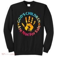 Gods Children Are Not For Sale Hand Prints Sweatshirt thumb 0