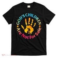 Gods Children Are Not For Sale Hand Prints T-Shirt thumb 0