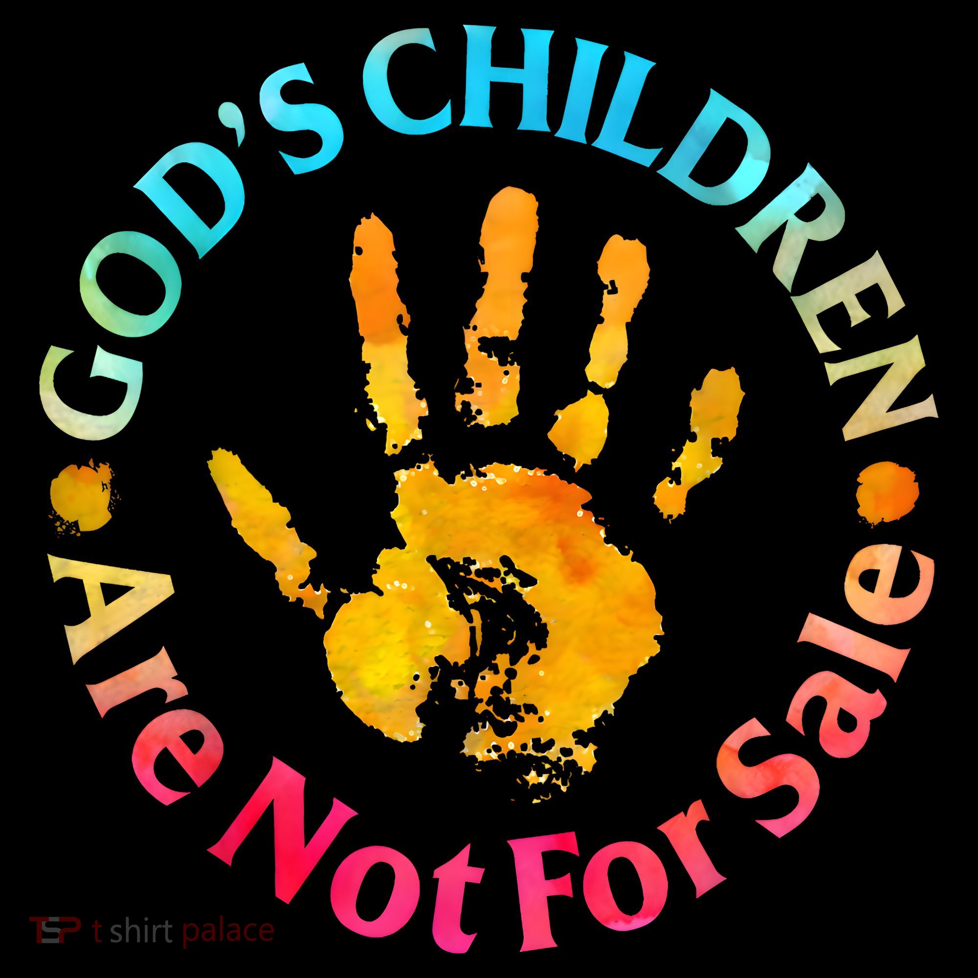Gods Children Are Not For Sale Hand Prints Coffee Mug
