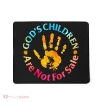Gods Children Are Not For Sale Hand Prints Mousepad thumb 0