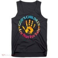 Gods Children Are Not For Sale Hand Prints Tank Top thumb 0