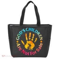 Gods Children Are Not For Sale Hand Prints Tote Bag thumb 0