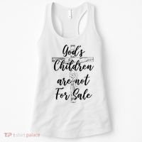Gods Children Are Not For Sale Christ Awareness Women's Tank Top thumb 0