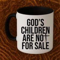 Gods Children Are Not For Sale Cross Coffee Mug thumb 2
