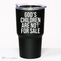 Gods Children Are Not For Sale Cross Tumbler thumb 0