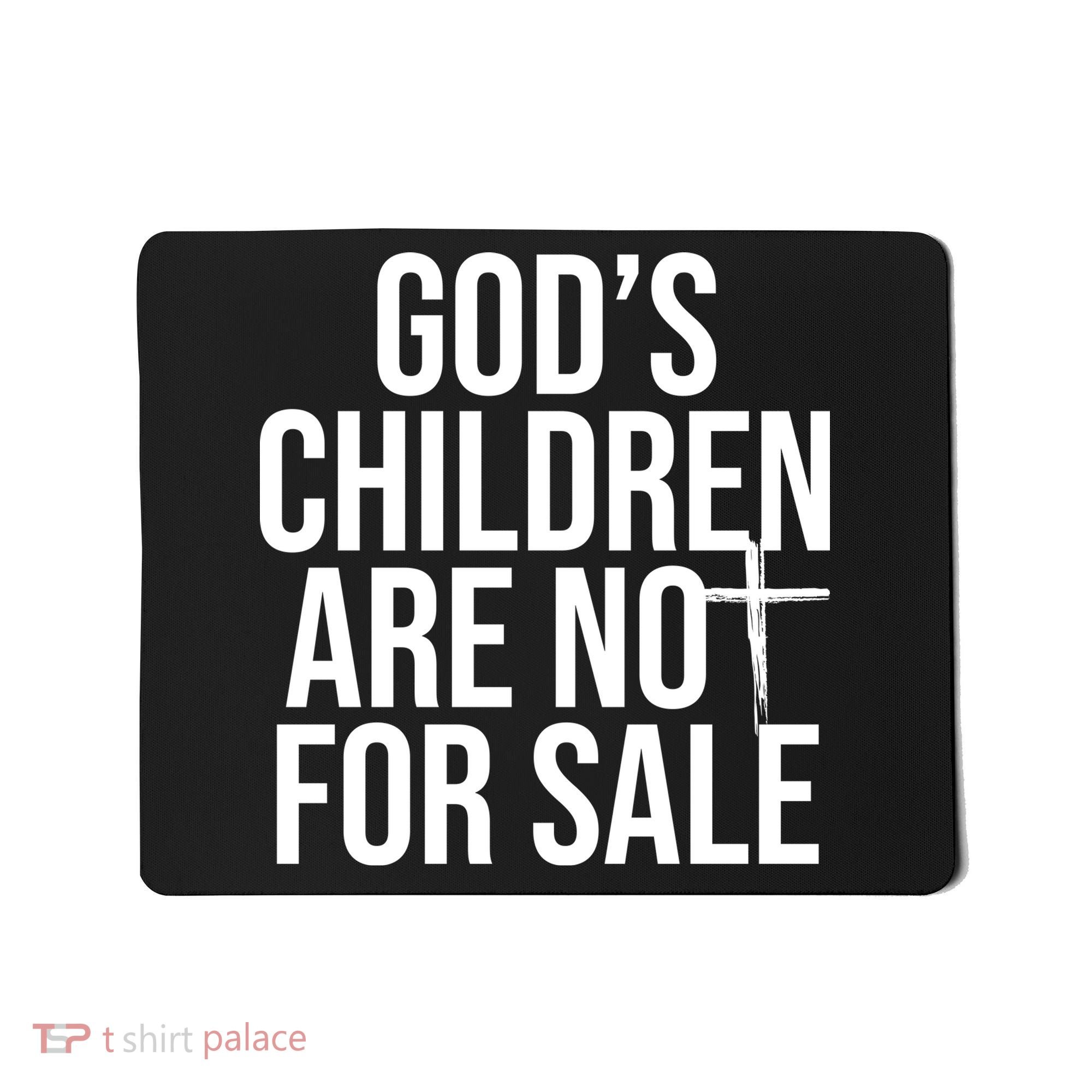 Gods Children Are Not For Sale Cross Mousepad