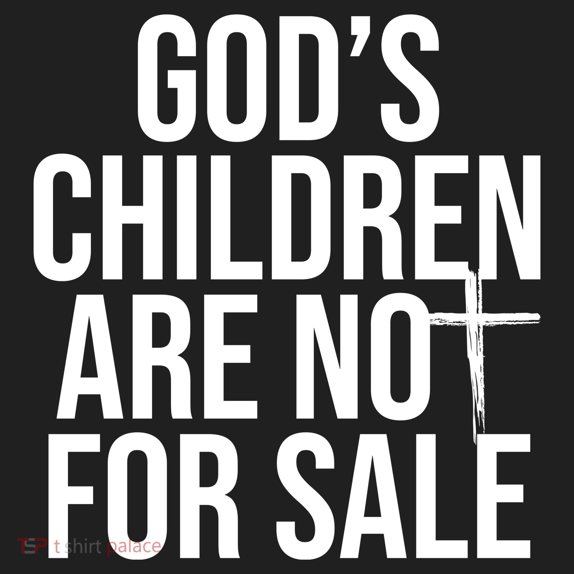Gods Children Are Not For Sale Cross Golf Towel