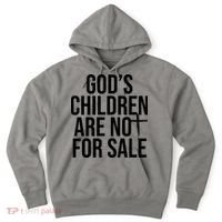 Gods Children Are Not For Sale Cross Hoodie thumb 0