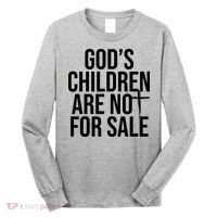 Gods Children Are Not For Sale Cross Long Sleeve Shirt thumb 0