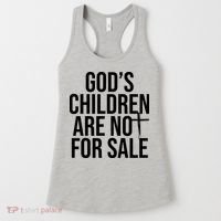 Gods Children Are Not For Sale Cross Women's Tank Top thumb 0