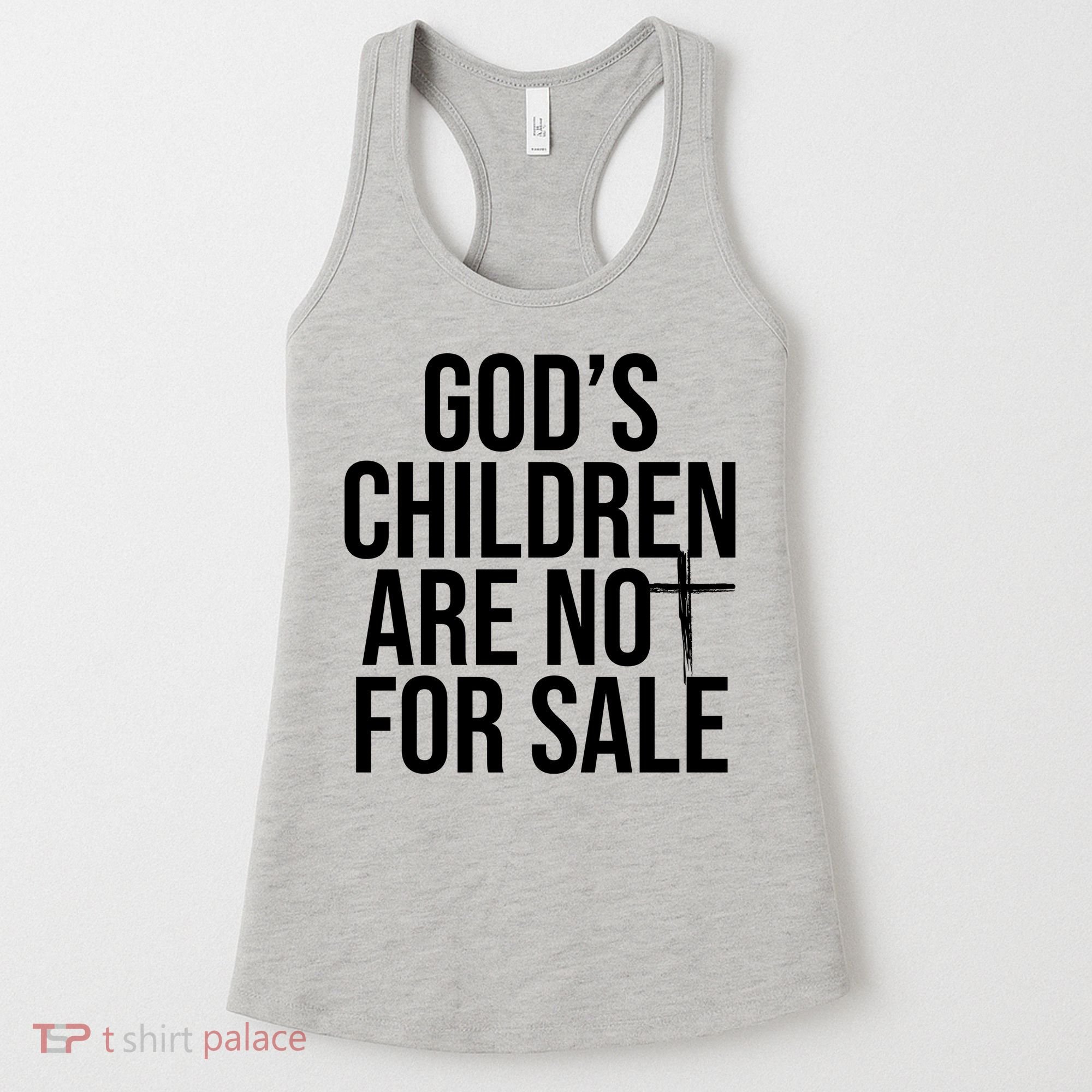 Gods Children Are Not For Sale Cross Women's Tank Top