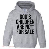 Gods Children Are Not For Sale Cross Toddler Hoodie thumb 0
