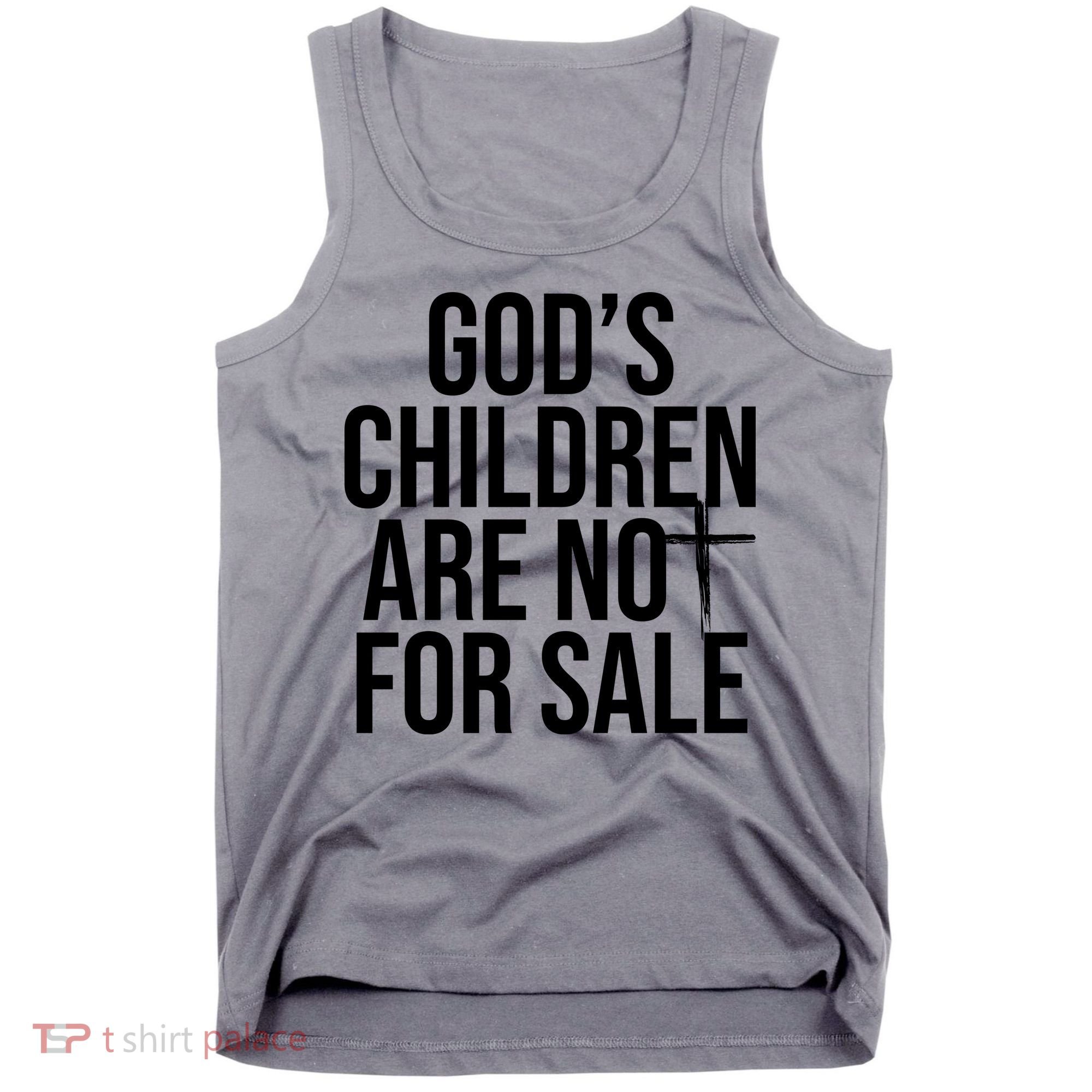Gods Children Are Not For Sale Cross Tank Top