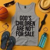 Gods Children Are Not For Sale Cross Tank Top thumb 4