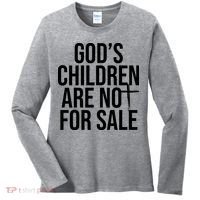 Gods Children Are Not For Sale Cross Women's Long Sleeve Shirt thumb 0