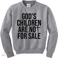 Gods Children Are Not For Sale Cross Kids Sweatshirt thumb 0