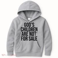 Gods Children Are Not For Sale Cross Kids Hoodie thumb 0