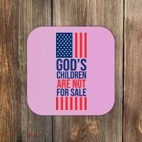 Gods Children Are Not For Sale USA Coaster thumb 0