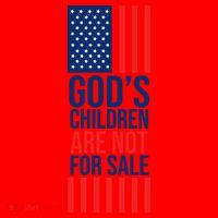 Gods Children Are Not For Sale USA Santa Hat thumb 1