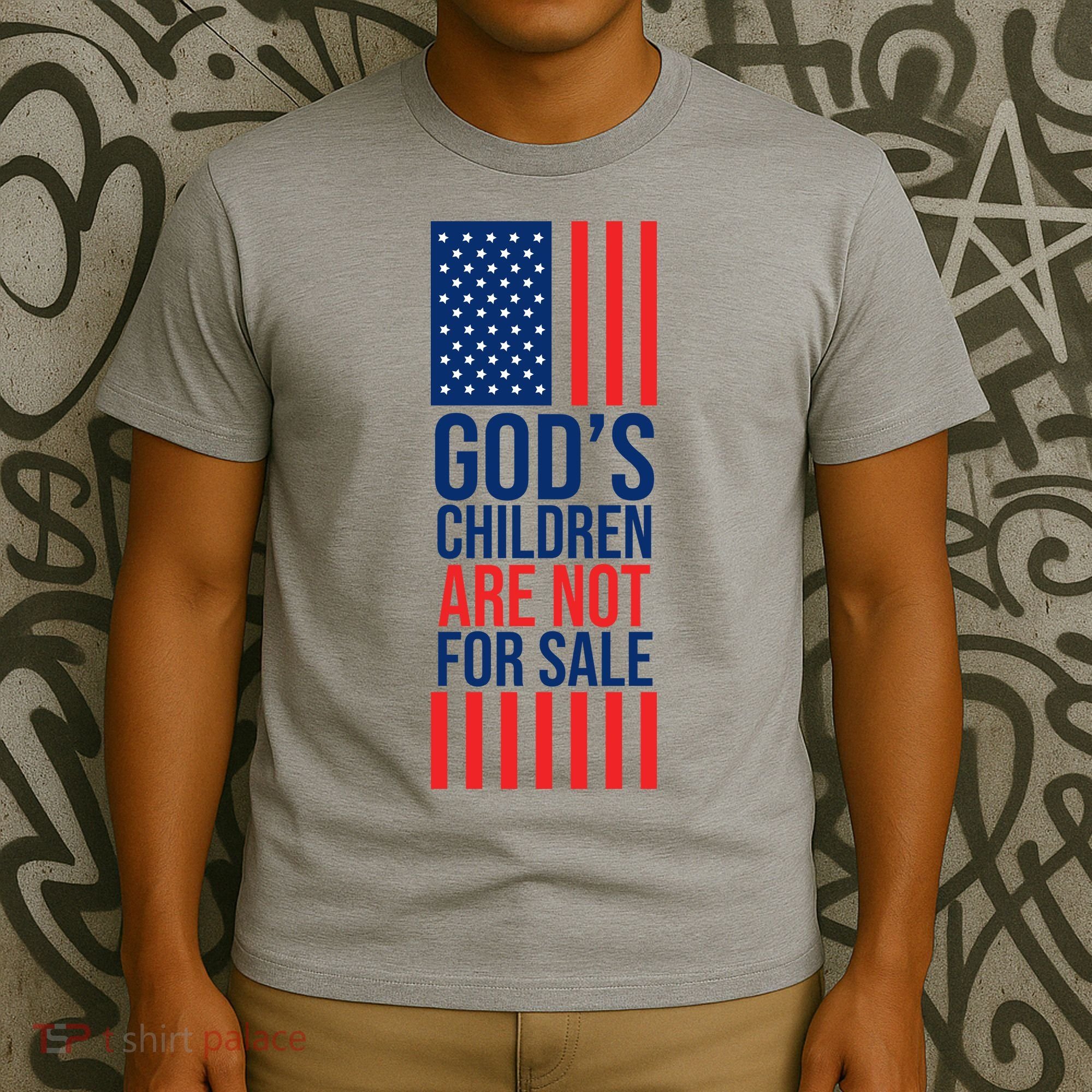 Gods Children Are Not For Sale USA T-Shirt