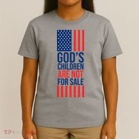 Gods Children Are Not For Sale USA T-Shirt thumb 4