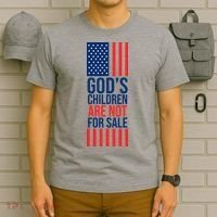Gods Children Are Not For Sale USA T-Shirt thumb 6