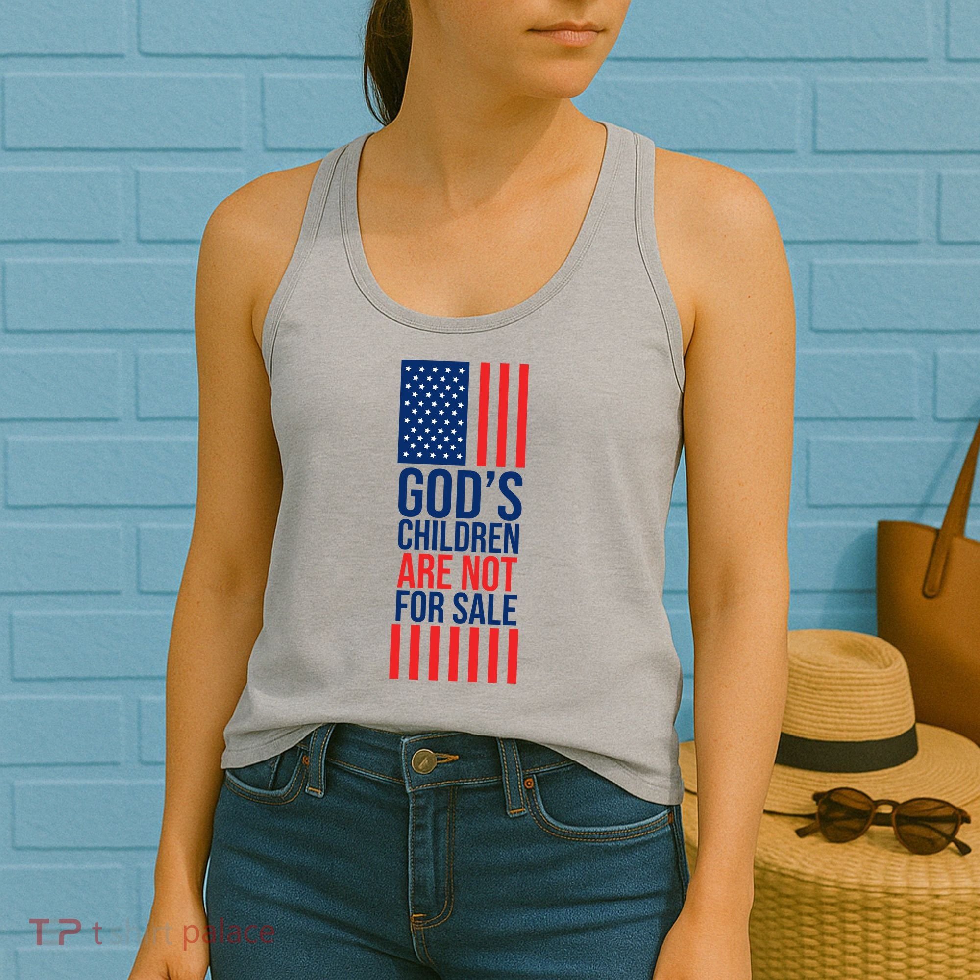 Gods Children Are Not For Sale USA Women's Tank Top