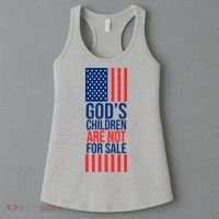 Gods Children Are Not For Sale USA Women's Tank Top thumb 3