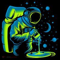 Galaxy Coffee Astronaut Pouring Coffee Coffee Mug thumb 5
