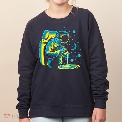 Galaxy Coffee Astronaut Pouring Coffee Women's Sweatshirt