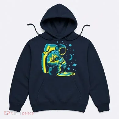 Galaxy Coffee Astronaut Pouring Coffee Hoodie
