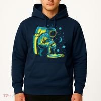 Galaxy Coffee Astronaut Pouring Coffee Hoodie thumb 2