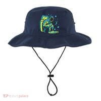 Galaxy Coffee Astronaut Pouring Coffee Bucket Hat thumb 0