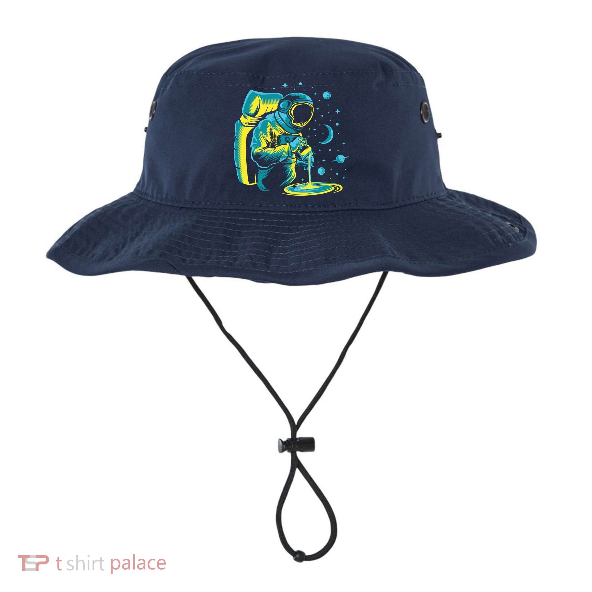 Galaxy Coffee Astronaut Pouring Coffee Bucket Hat