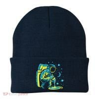 Galaxy Coffee Astronaut Pouring Coffee Beanie thumb 0