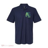 Galaxy Coffee Astronaut Pouring Coffee Polo thumb 0