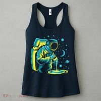 Galaxy Coffee Astronaut Pouring Coffee Women's Tank Top thumb 3